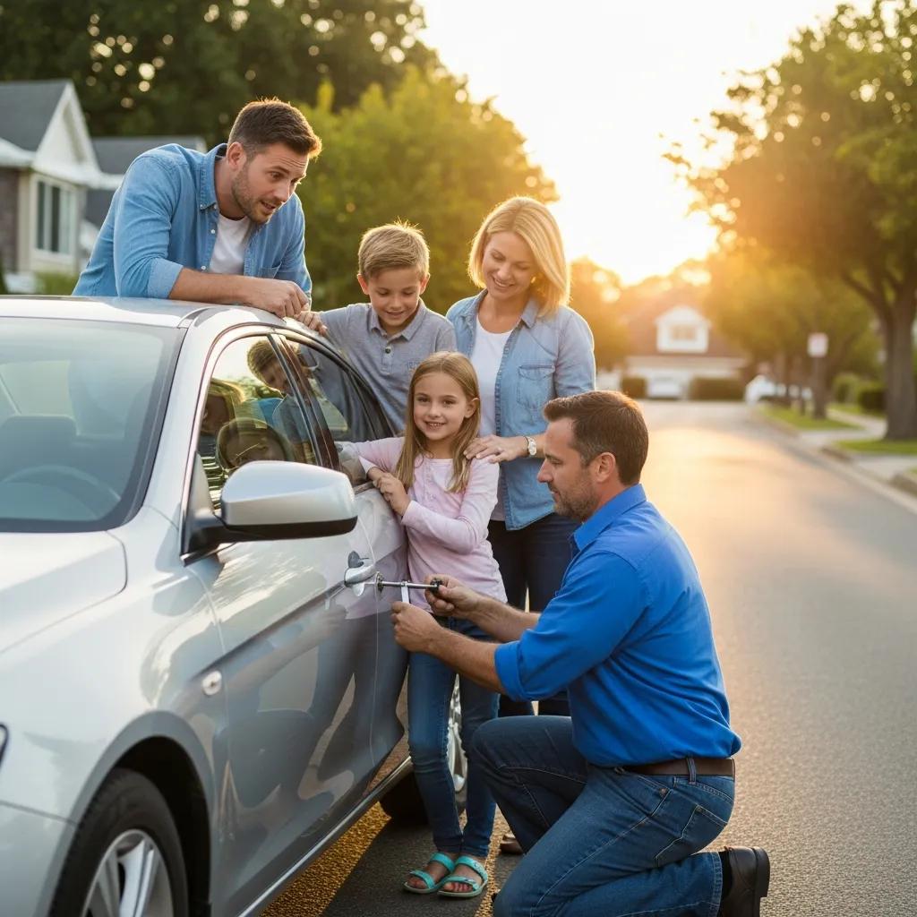 Homeowner relieved as Nova Locksmith opens a car during a lockout
