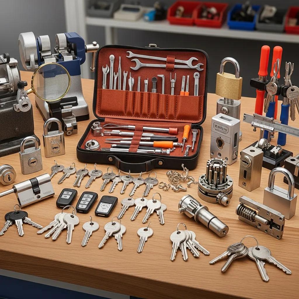 Locksmith tools and equipment used by Nova Locksmith for emergency services